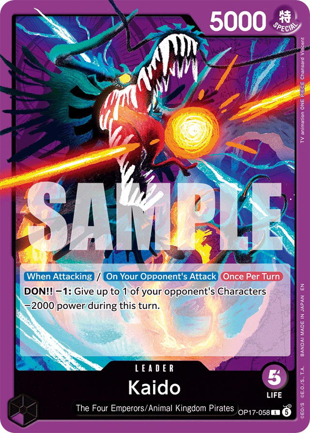 One Piece One Piece Kaido L [OP17-058] Booster Pack "The World's Strongest Warriors" (EN)
