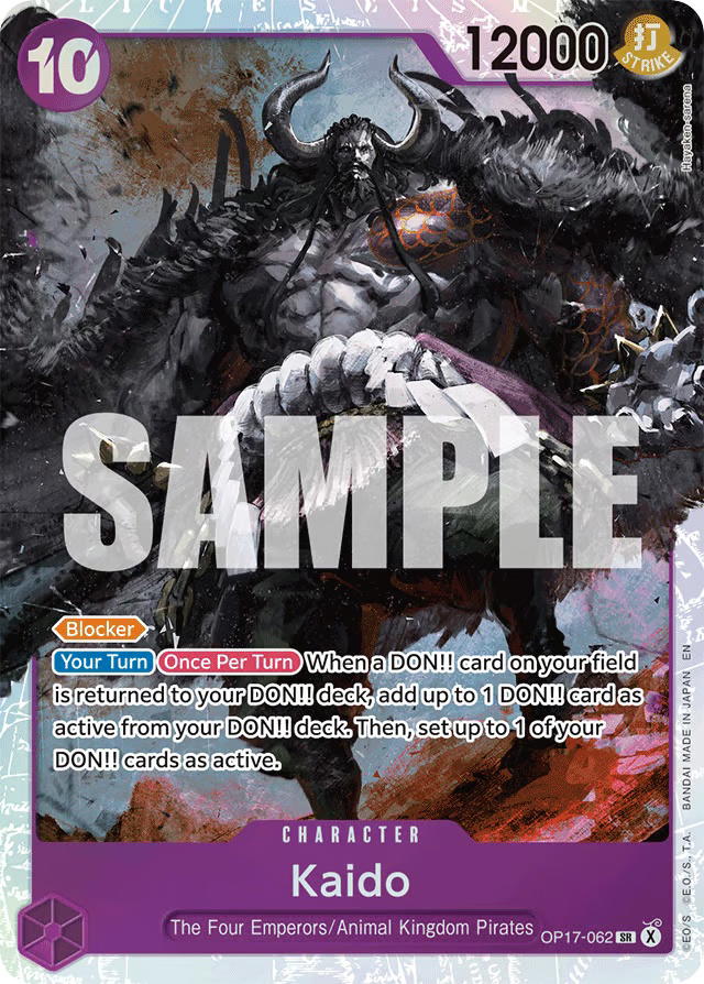 One Piece One Piece Kaido SR [OP17-062] Booster Pack "The World's Strongest Warriors" (EN)