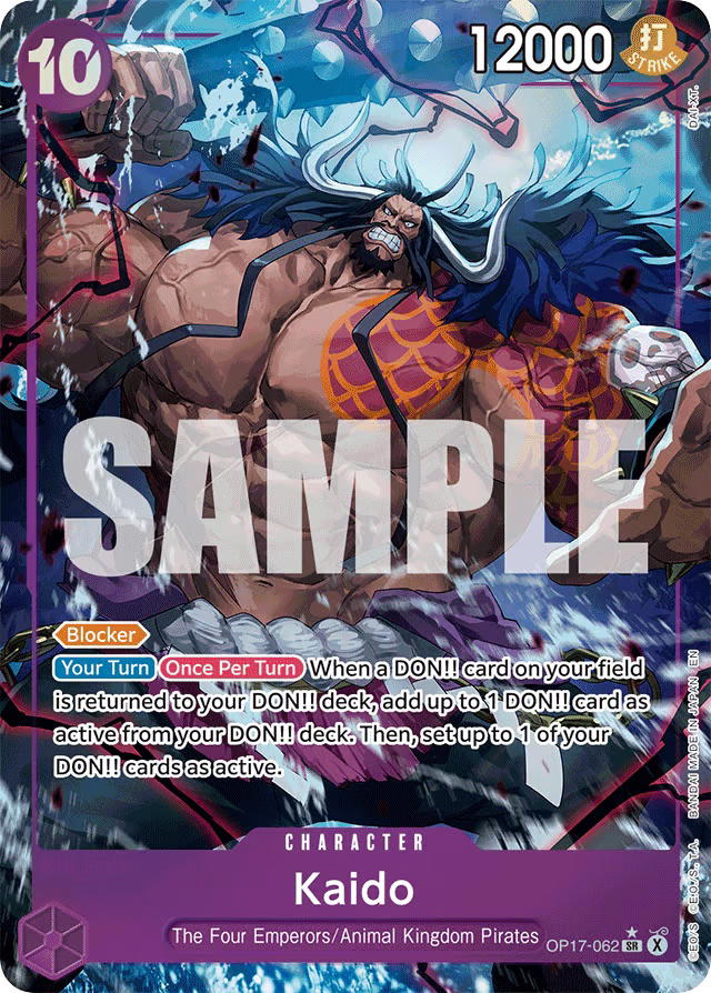 One Piece One Piece Kaido SR [OP17-062] Booster Pack "The World's Strongest Warriors" [AltArt] (EN)