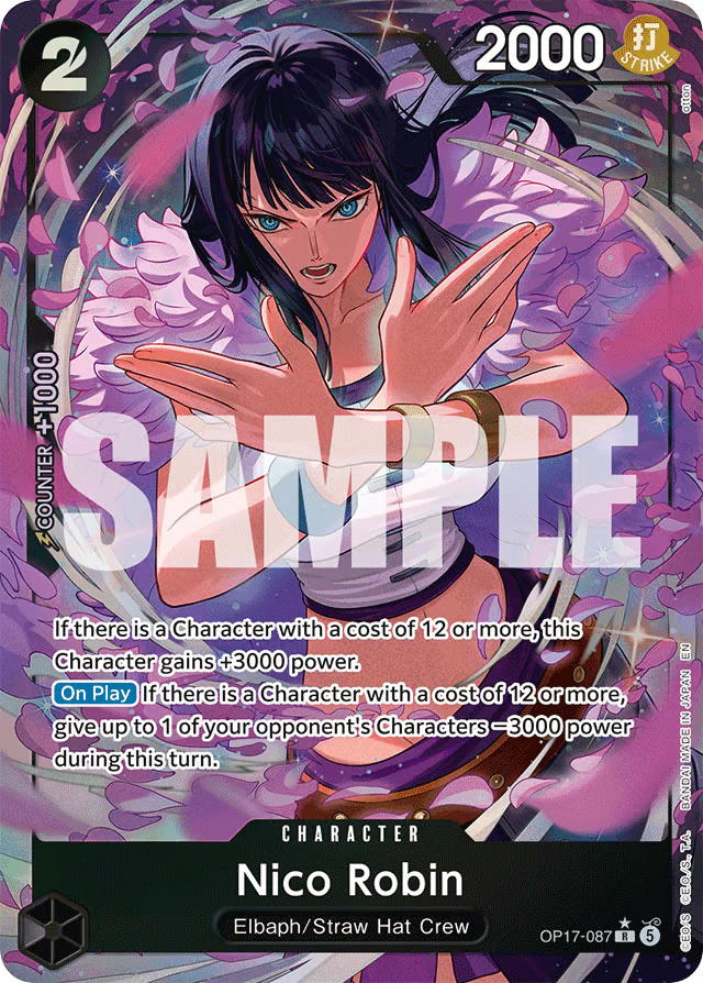 One Piece One Piece Nico Robin R [OP17-087] Booster Pack "The World's Strongest Warriors" [AltArt] (EN)
