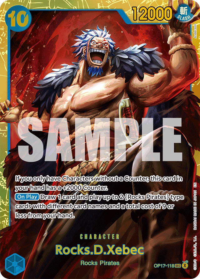 One Piece One Piece Rocks.D.Xebec SEC [OP17-118] Booster Pack "The World's Strongest Warriors" (EN)