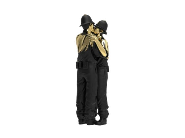Mighty Jaxx Mighty Jaxx Kissing Coppers By Brandalised (Gold Rush Edition) - view 3