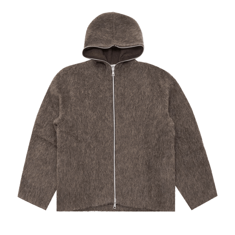 Our Legacy Our Legacy Full Zip Hood 'Mole Grey Mohair'