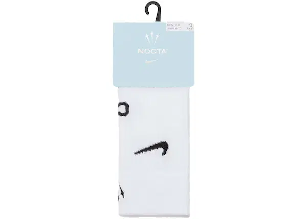 Buy OVO NOCTA U SNKR Sox Crew 3PR 160 NRG AU White at Sasom – Authentic and Ready to Ship