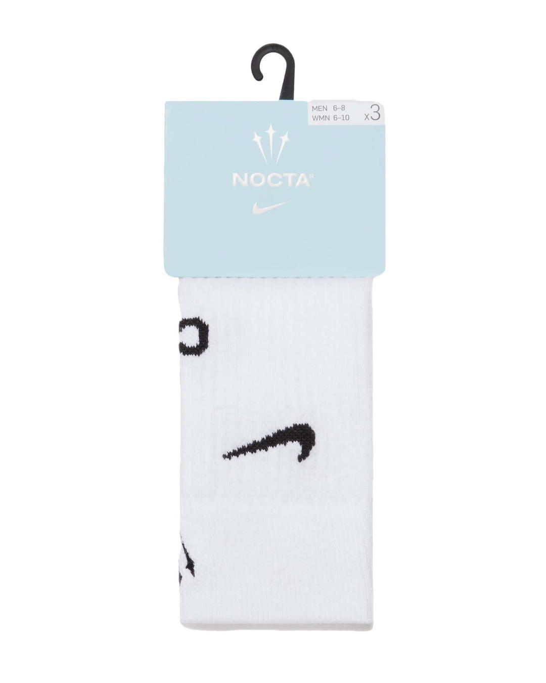 OVO OVO NOCTA U SNKR Sox Crew 3PR 160 NRG AU White