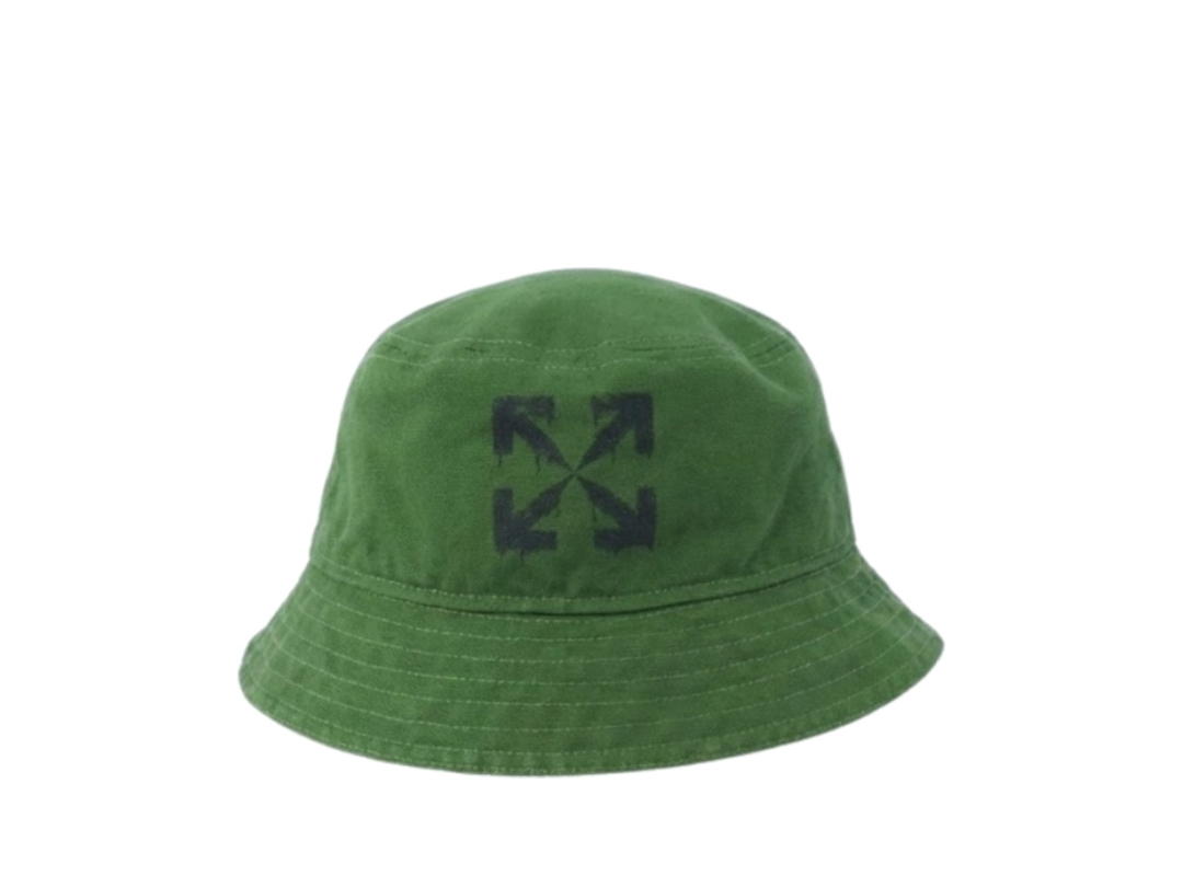 Off-White Off-White Watercolor Bucket Hat Green