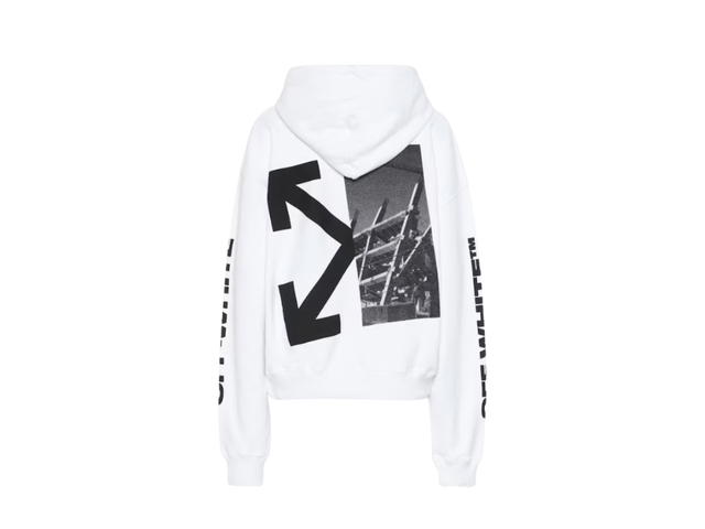 Off-White Off-White Splitted Arrows Hoodie White Black - view 2