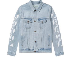 Buy Off-White Virgil Abloh Temperature Denim Jacket Bleached White at Sasom – Authentic and Ready to Ship