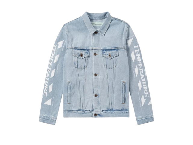 Off-White Off-White Virgil Abloh Temperature Denim Jacket Bleached White - view 1