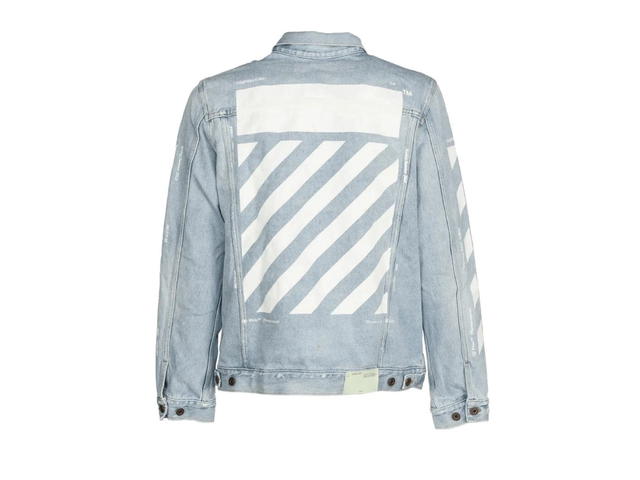 Off-White Off-White Virgil Abloh Temperature Denim Jacket Bleached White - view 2