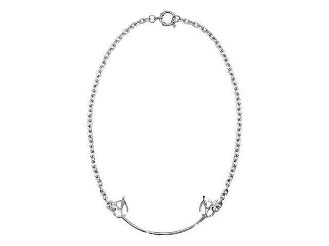 OY OY Smile Logo Necklace Silver - view 1