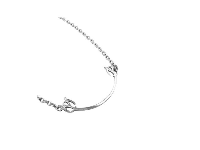 OY OY Smile Logo Necklace Silver - view 2