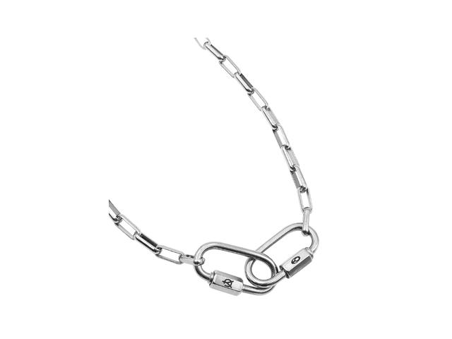 OY OY Two Carabiner Necklace Silver - view 2