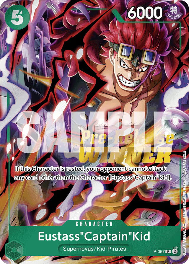 One Piece One Piece Eustass"Captain"Kid P [P-067] Promo [OP-07 Pre-Release Tournament] (EN)