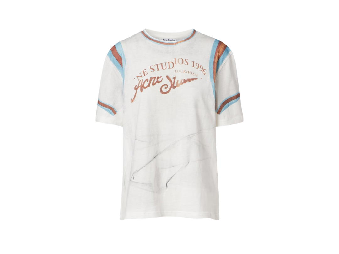 Acne Studios Acne Studios Trompe L'œil Cotton Jersey T-shirt White