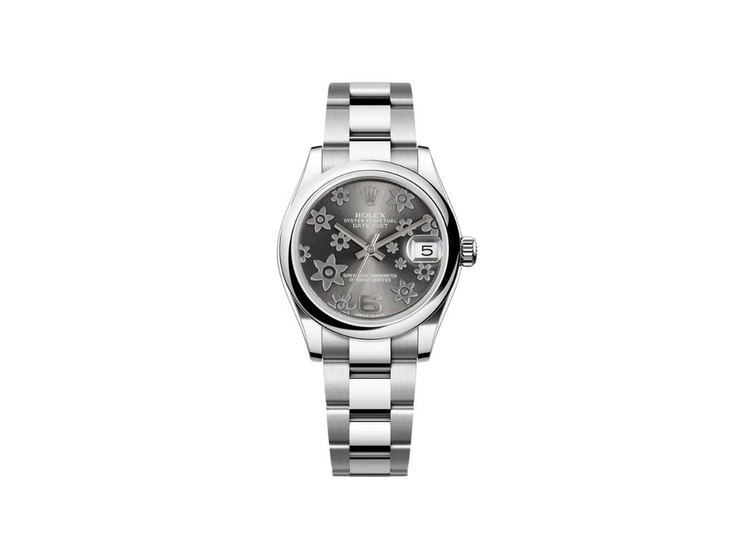 Rolex Rolex Datejust Grey Floral Dial 31 mm. Grey