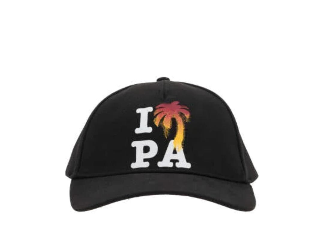 Palm Angels Palm Angels I Love PA Drill Baseball Cap Black