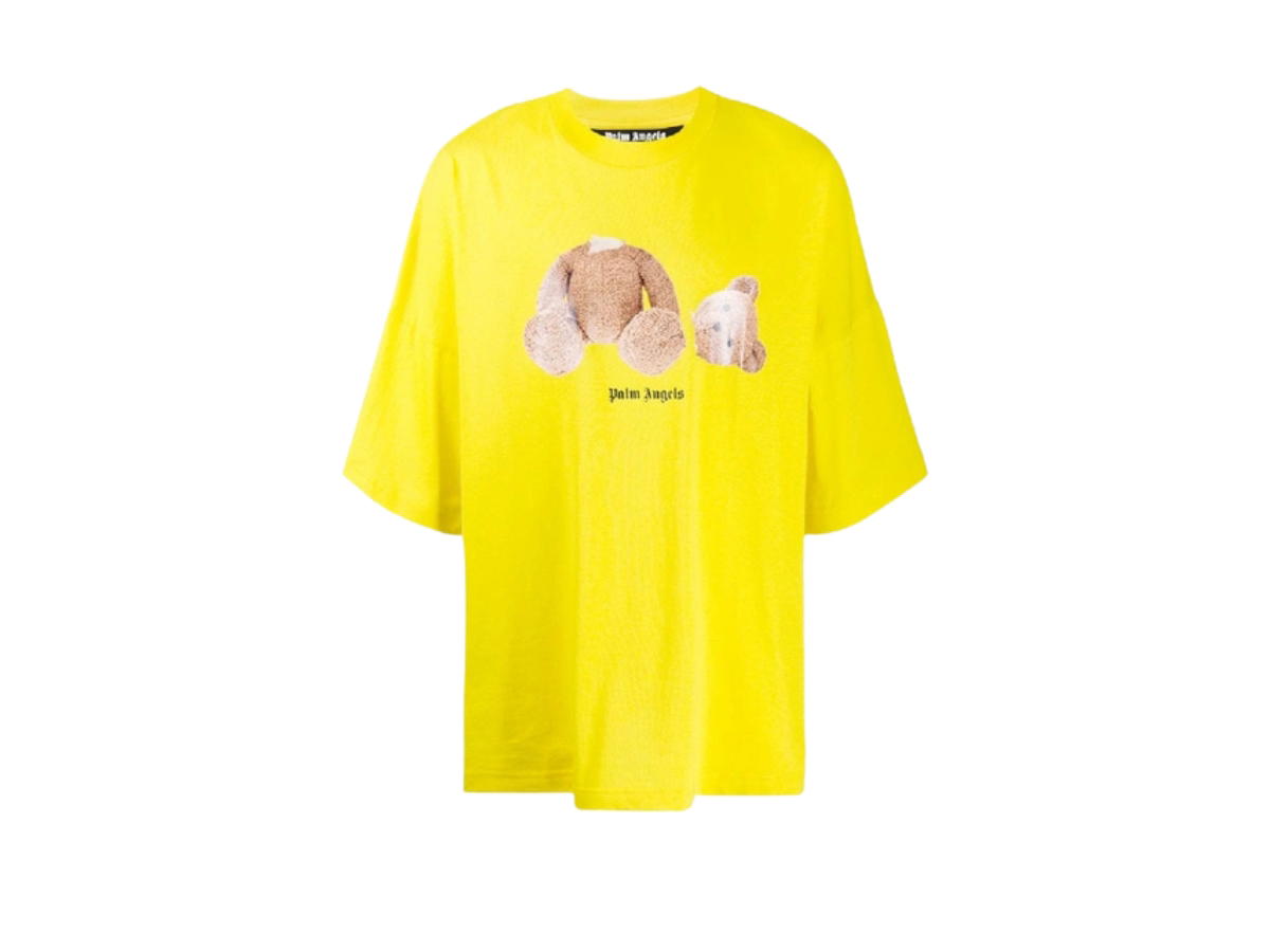 Palm Angels Palm Angels Teddy Bear Oversized Tee Yellow