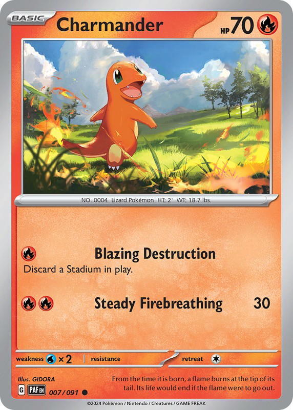 Pokemon Pokemon Charmander [PAF 007/091] Scarlet & Violet "Paldean Fates" (EN)