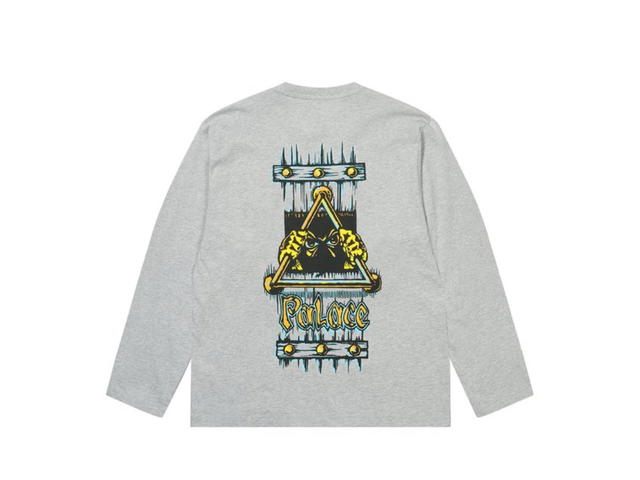 Palace Palace Lock In Longsleeve Grey Marl - view 2