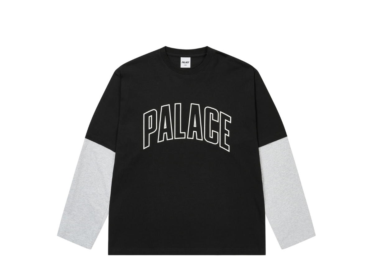 Palace Palace Surprisingly Longsleeve Black Grey Marl