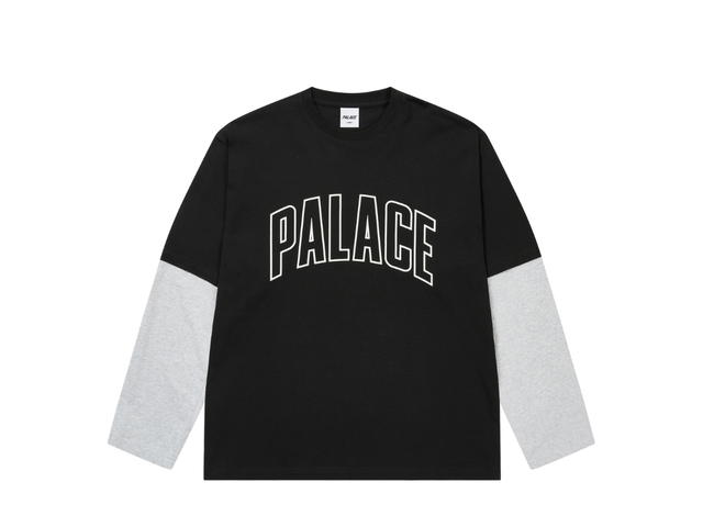 Palace Palace Surprisingly Longsleeve Black Grey Marl - view 1