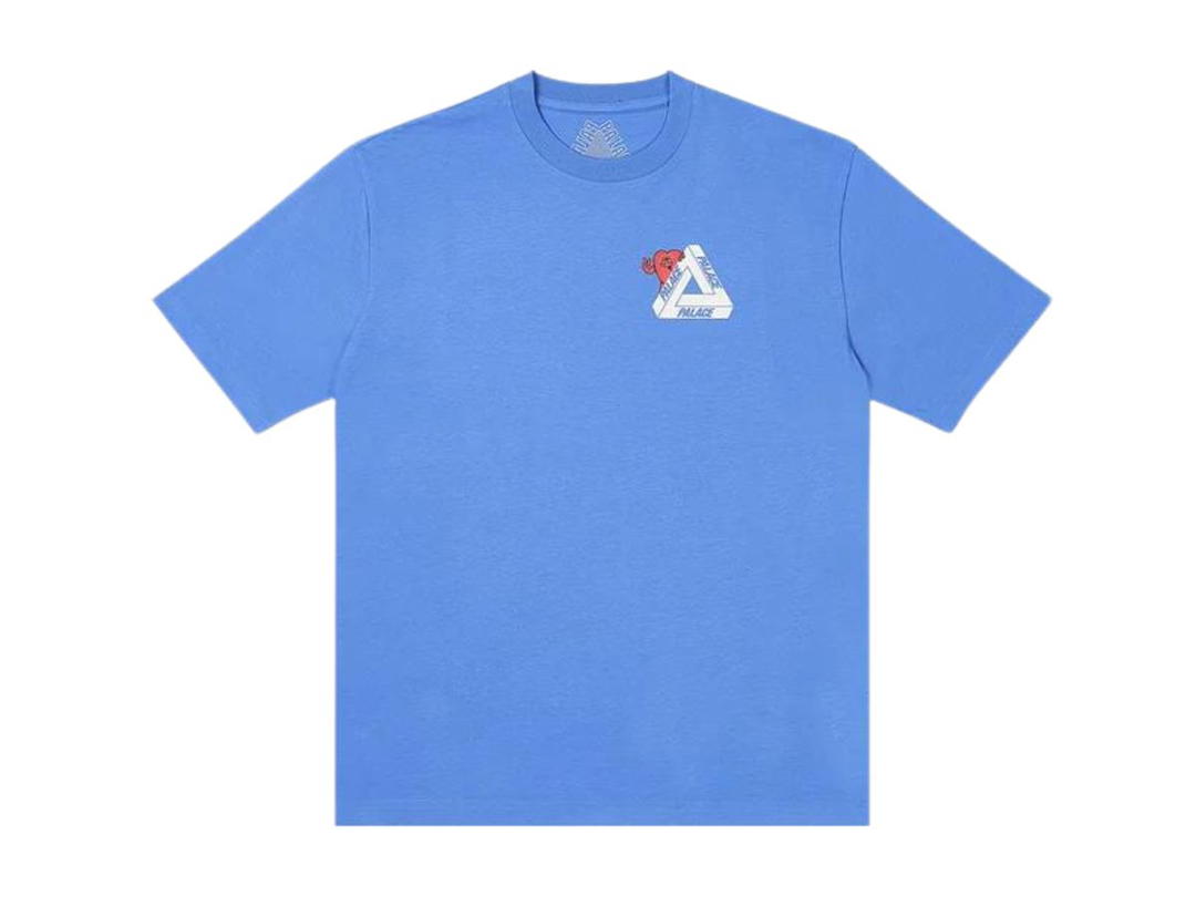 Palace Palace Tri-Hearts T-shirt Palatial Blue