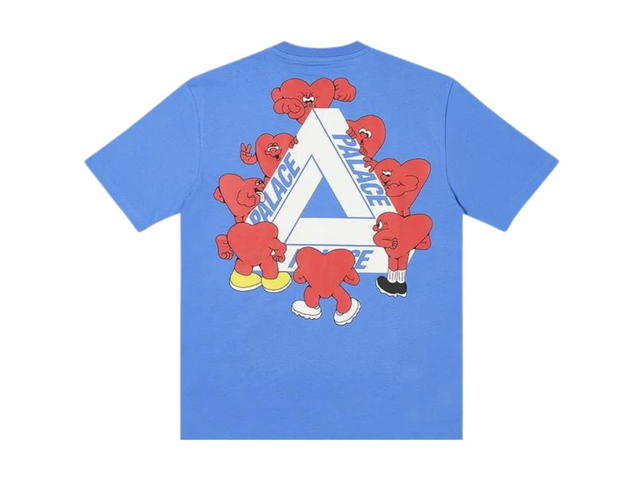 Palace Palace Tri-Hearts T-shirt Palatial Blue - view 2