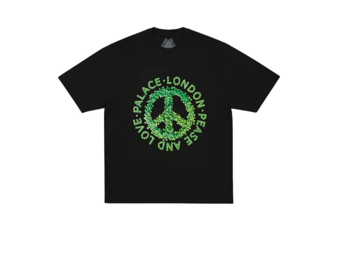Palace Palace Pease And Love T-shirt Black