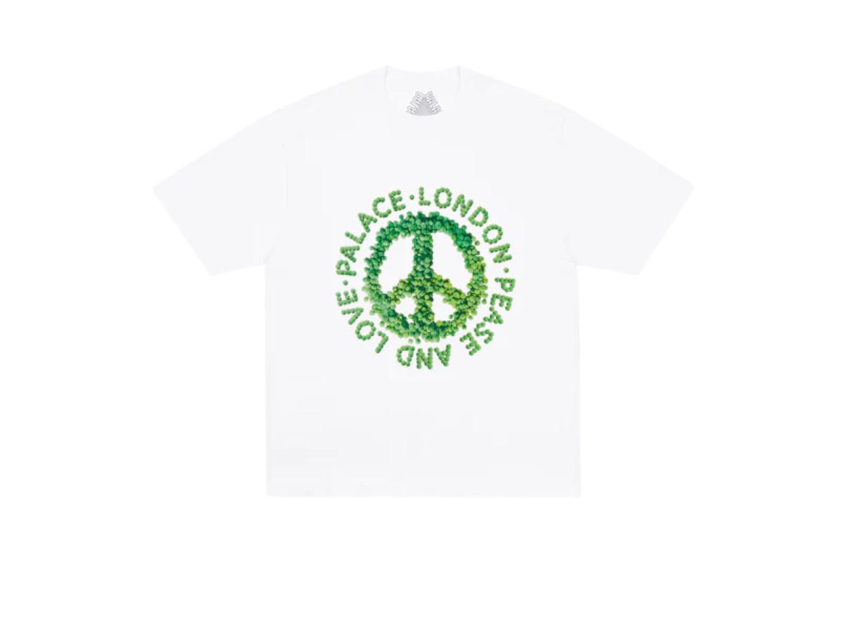 Palace Palace Pease And Love T-shirt White