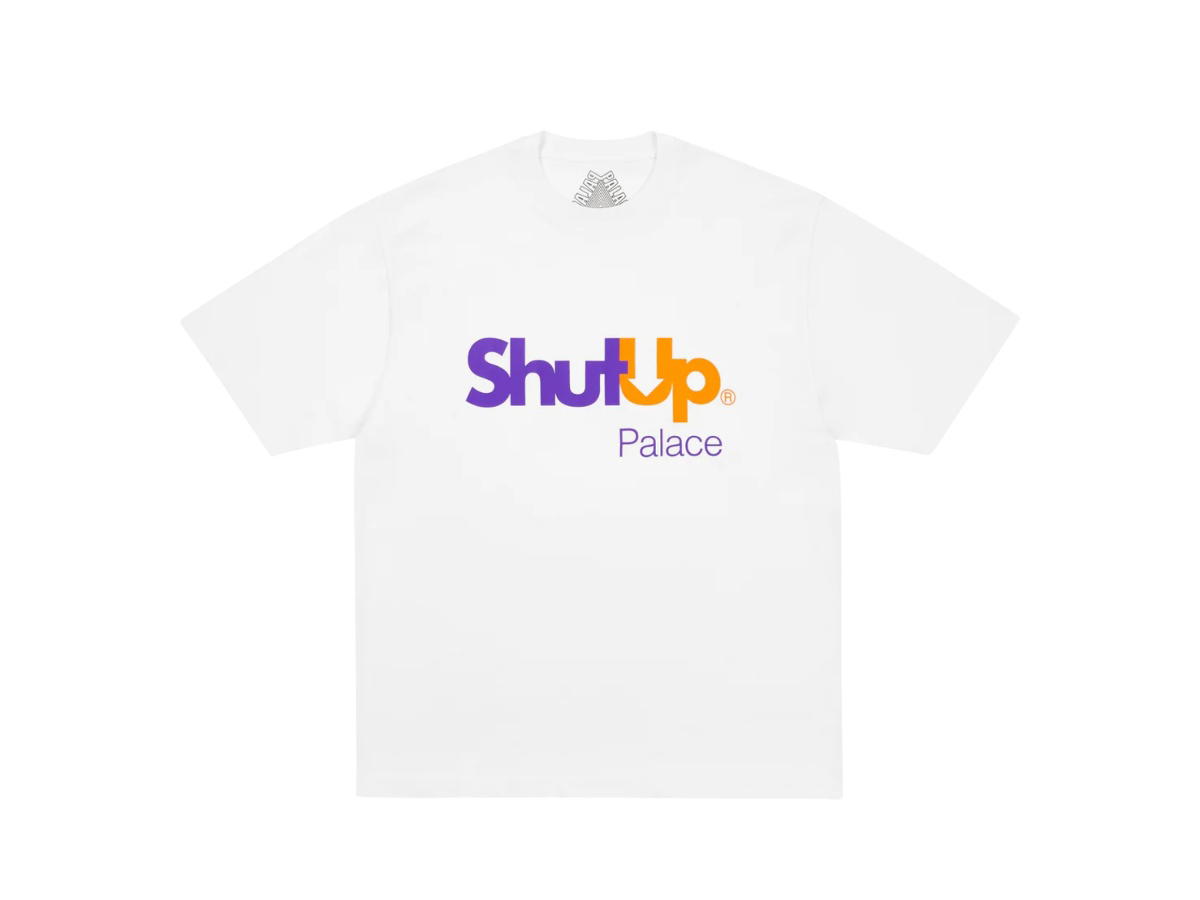 Palace Palace Shut Up T-Shirt White