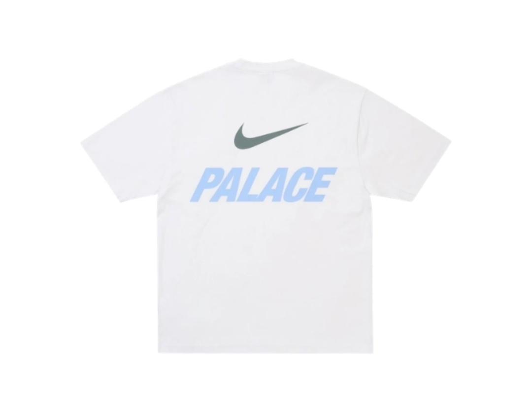 Palace Palace x Nike Font Swoosh T-shirt White