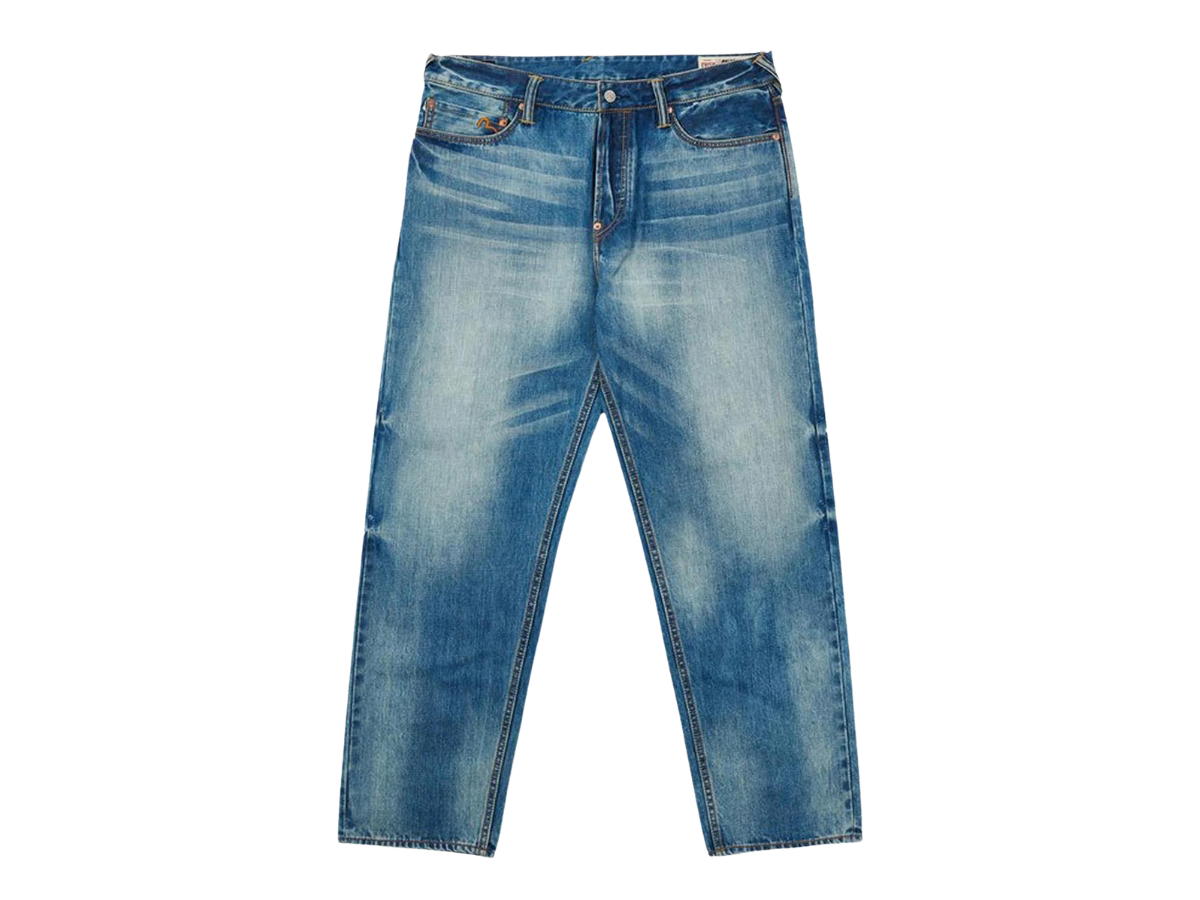 Palace Palace x Evisu 2008 Classic Daicock Denim Jeans Indigo Mid Wash