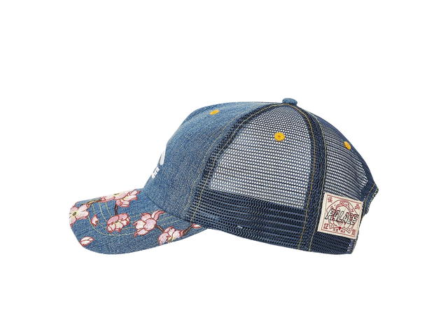 Palace Palace X Evisu Denim And Mesh Trucker Stone Wash - view 2