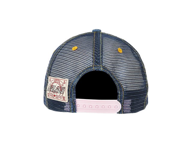 Palace Palace X Evisu Denim And Mesh Trucker Stone Wash - view 3