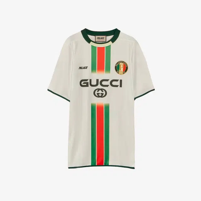 Palace Palace x Gucci Printed Football Technical Jersey T-Shirt White - 22FW - view 2