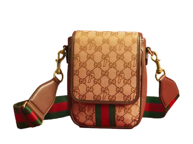 Palace Palace x Gucci Web Canvas GG-P Messenger Bag Beige - view 1