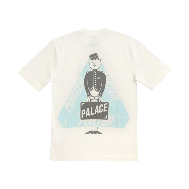 Palace Palace x Porter Tri-Ferg Bell Boy T-Shirt White - view 2