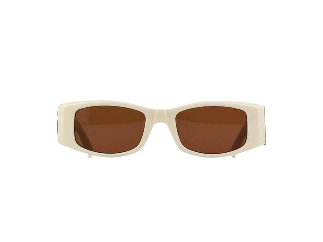 Palm Angels Palm Angels Angel Sunglasses  In Acetate Frame With Brown Lens Ivory White - view 2