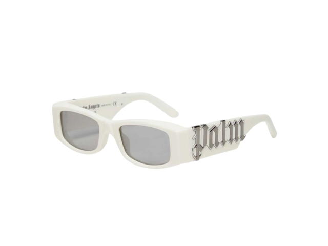 Palm Angels Palm Angels Angel Sunglasses White Silver Mirror - view 2