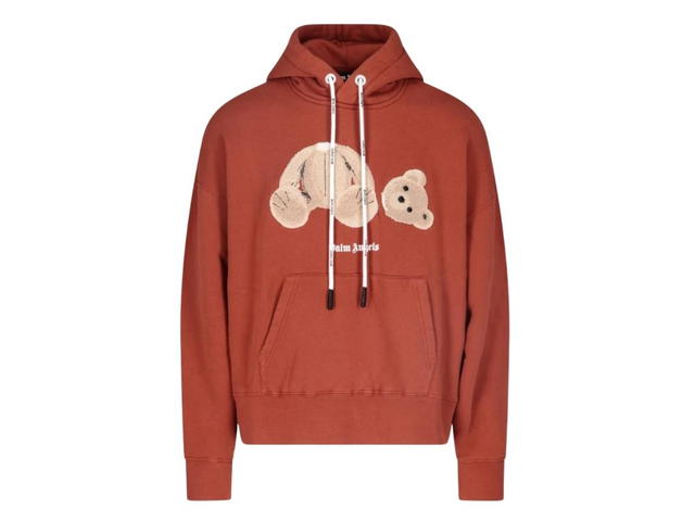 Palm Angels Palm Angels Bear Printed Hoodie Brick Red - view 1