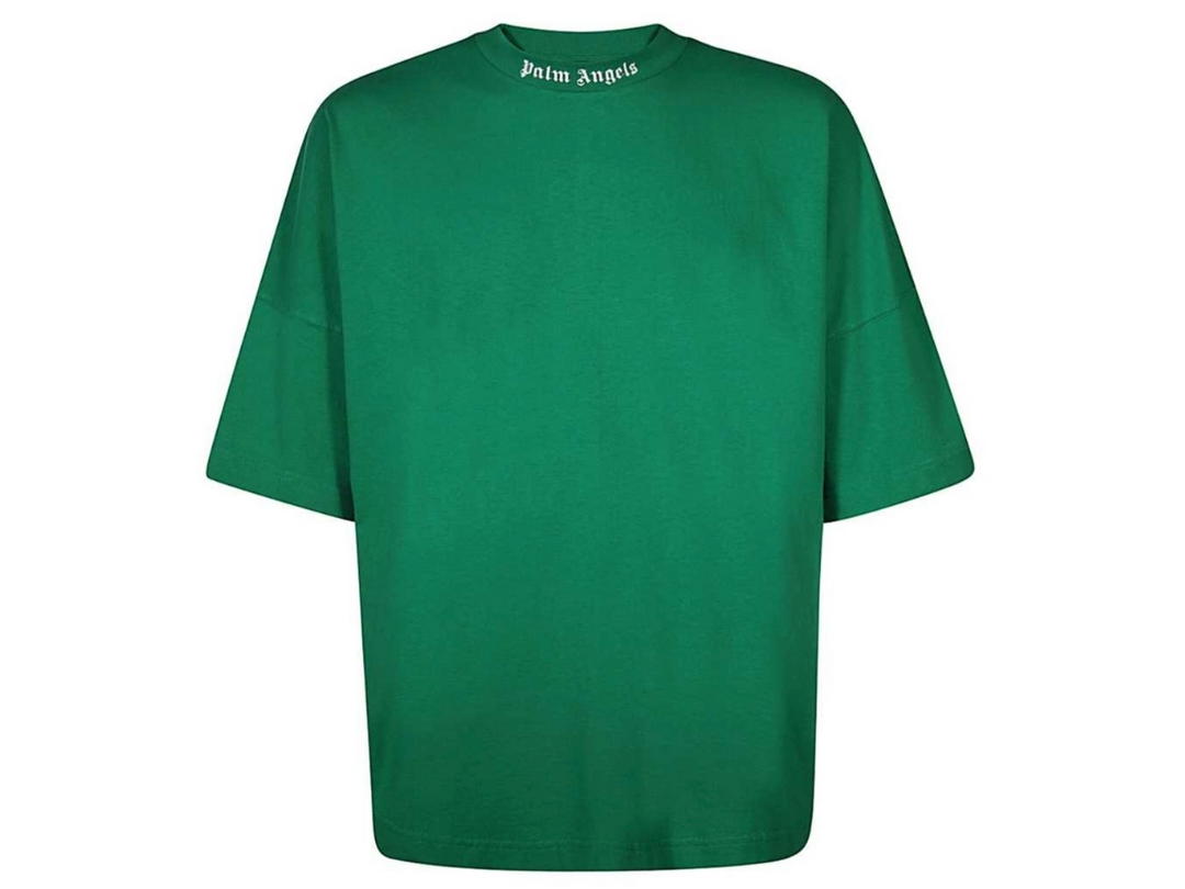 Palm Angels Palm Angels Classic Logo Oversized Tee Green