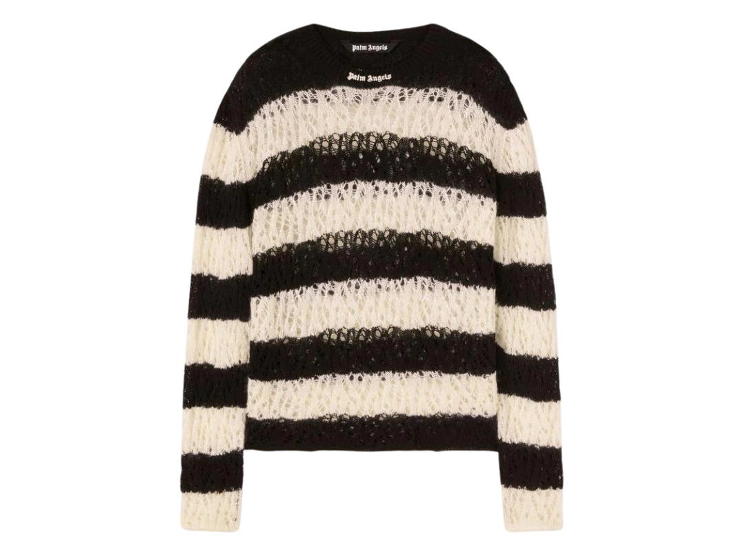 Palm Angels Palm Angels Classic Logo Sweater Black Off White