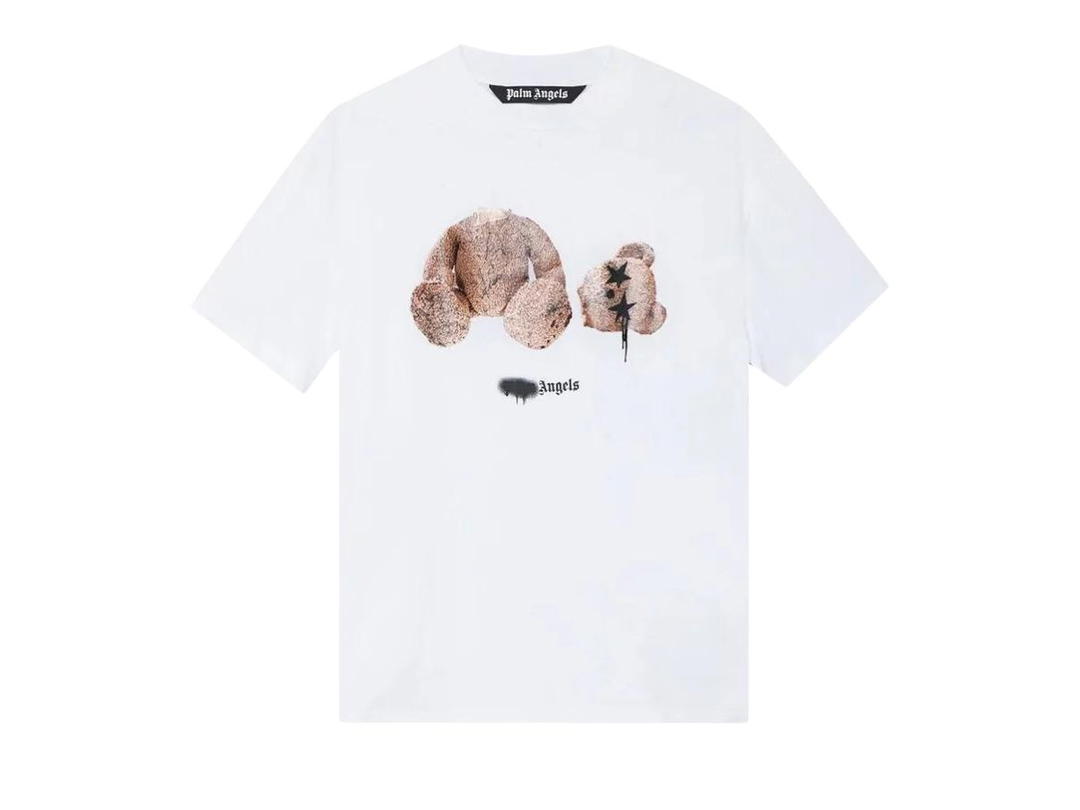 Palm Angels Palm Angels Classic Spray Bear Tee White