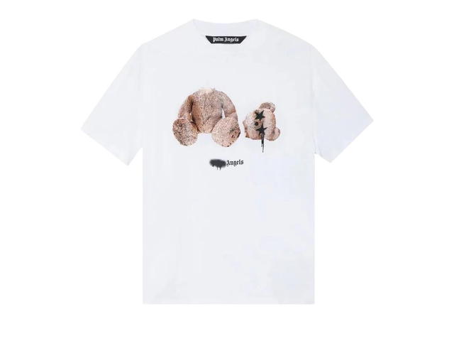 Palm Angels Palm Angels Classic Spray Bear Tee White - view 1
