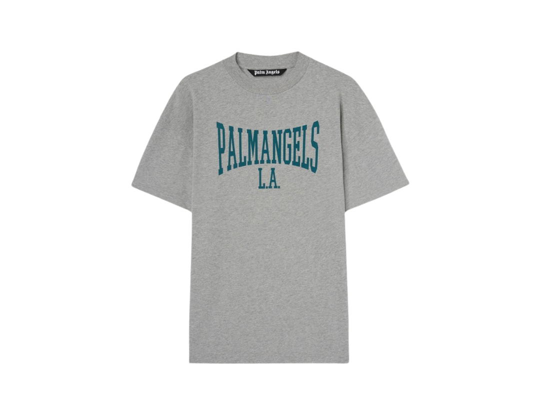 Palm Angels Palm Angels College T-Shirt Melange Grey Petrol