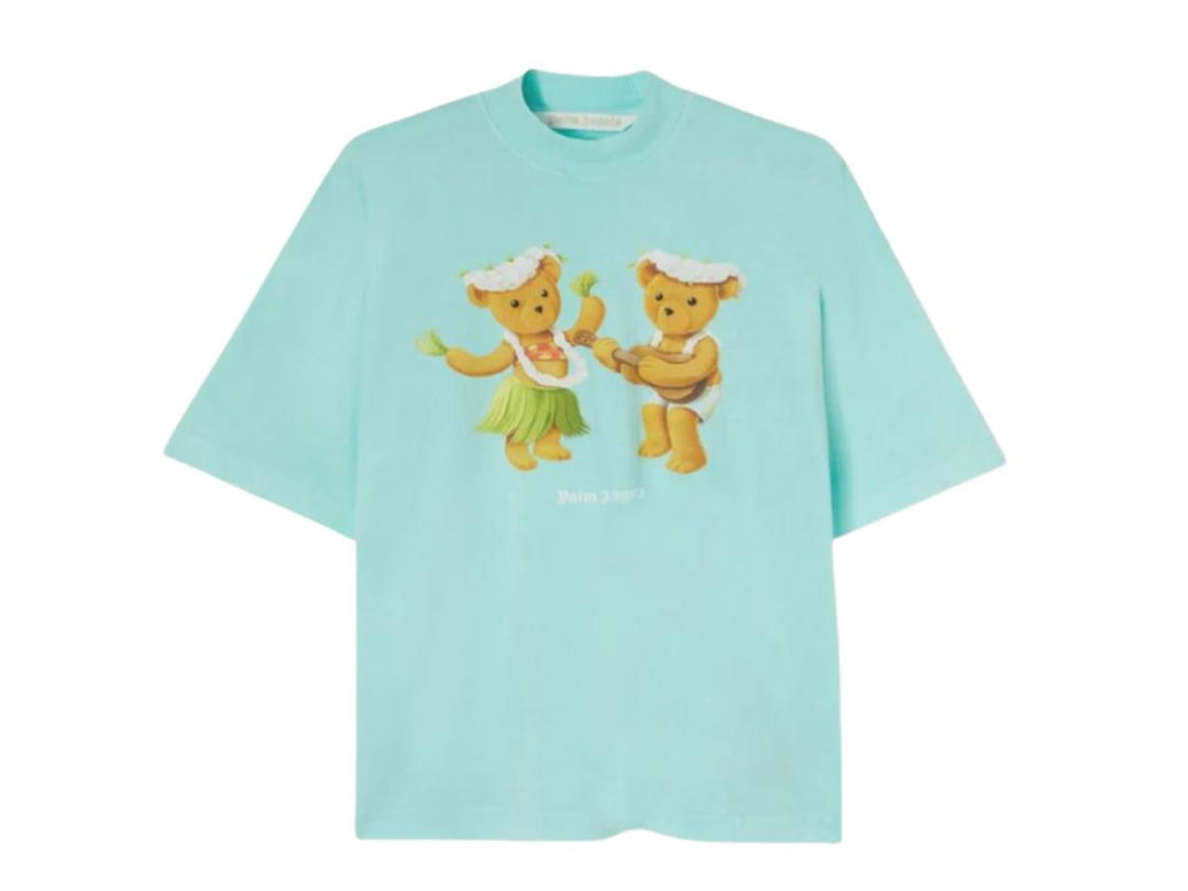 Palm Angels Palm Angels Dancing Bear T-Shirt Fluo Green