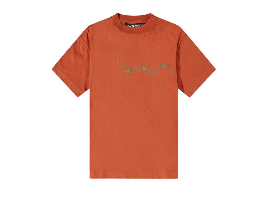 Palm Angels Palm Angels Friends And Family Logo Tee Red Green