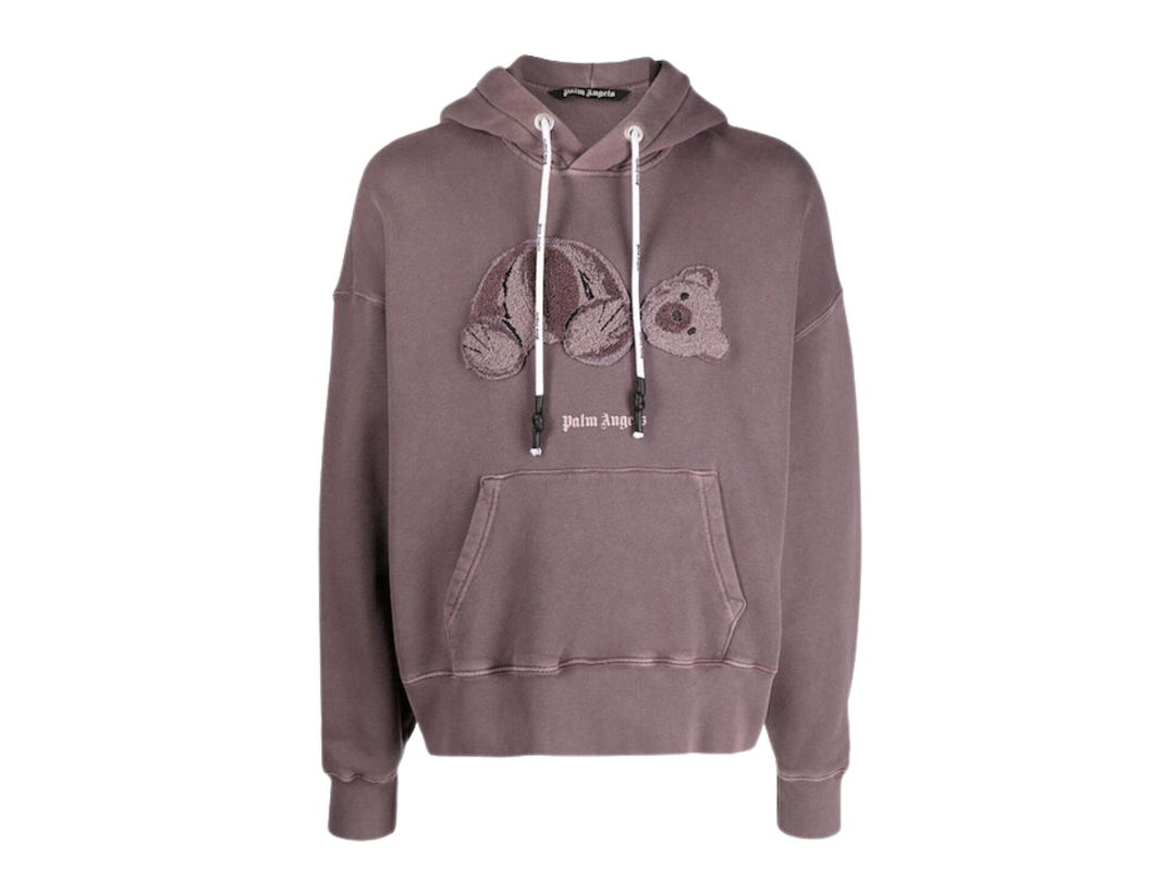 Palm Angels Palm Angels GD Bear Motif Hoodie Purple