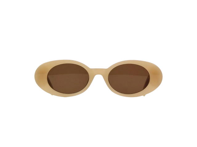 Palm Angels Palm Angels Gilroy Sunglasses In Cat Eye Frame With Brown Lens Sand Opal - view 2
